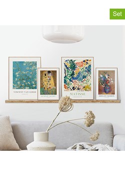 Orangewallz Druki artystyczne (4 szt.) w ramce ze sklepu Limango Polska w kategorii Obrazy - zdjęcie 188392763
