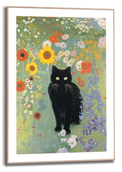 Orangewallz Druk artystyczny "Gustav Klimt - Cat" w ramce ze sklepu Limango Polska w kategorii Obrazy - zdjęcie 188393343