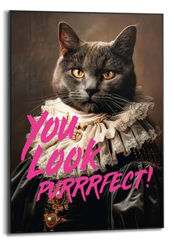 Orangewallz Druk artystyczny "You Look Purfect" w ramce ze sklepu Limango Polska w kategorii Obrazy - zdjęcie 188394122