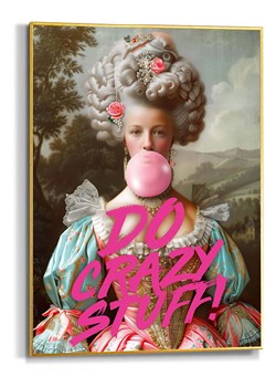 Orangewallz Druk artystyczny "Bubble Gum Portrait" w ramce ze sklepu Limango Polska w kategorii Obrazy - zdjęcie 188394152