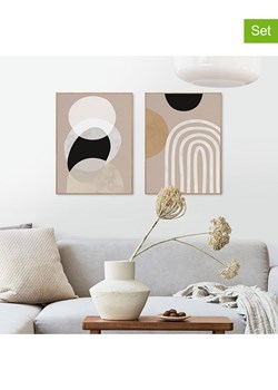 Orangewallz Druki artystyczne (2 szt.) "Soft Organics" w ramce ze sklepu Limango Polska w kategorii Obrazy - zdjęcie 188394182