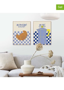 Orangewallz Druki artystyczne (2 szt.) "Parisian Duo" w ramce ze sklepu Limango Polska w kategorii Obrazy - zdjęcie 188394480