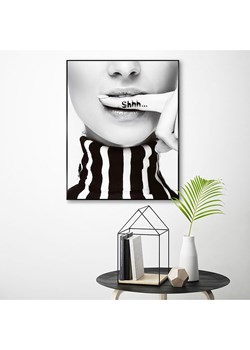 Orangewallz Druk artystyczny "Ssshhh" w ramce ze sklepu Limango Polska w kategorii Obrazy - zdjęcie 188395050