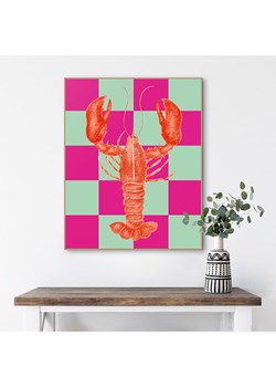 Orangewallz Druk artystyczny "Lobster Pink Mint" w ramce ze sklepu Limango Polska w kategorii Obrazy - zdjęcie 188395140