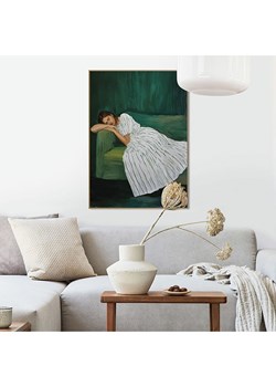 Orangewallz Druk artystyczny "Sleepy Green" w ramce ze sklepu Limango Polska w kategorii Obrazy - zdjęcie 188395834