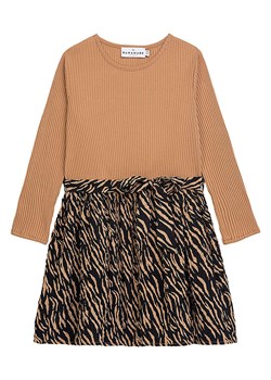 Danamade Sukienka "Soley" w kolorze jasnobrązowo-czarnym ze sklepu Limango Polska w kategorii Sukienki dziewczęce - zdjęcie 188396600