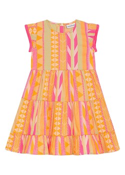 Danamade Sukienka "Dserena" w kolorze pomarańczowo-różowo-żółtym ze sklepu Limango Polska w kategorii Sukienki dziewczęce - zdjęcie 188396711