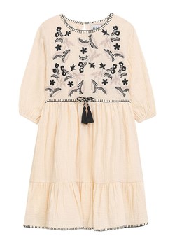 Danamade Sukienka "Drabea" w kolorze beżowo-czarnym ze sklepu Limango Polska w kategorii Sukienki - zdjęcie 188396724