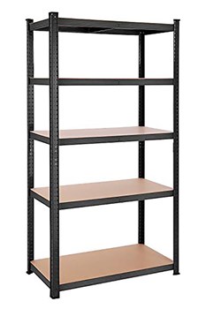 Songmics Regał stojący w kolorze jasnobrązowo-czarnym - 100 x 200 x 50 cm ze sklepu Limango Polska w kategorii Regały i witryny - zdjęcie 188396793