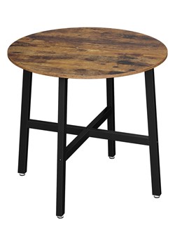 Songmics Stół w kolorze brązowym do jadalni - wys. 75 x Ø 80 cm ze sklepu Limango Polska w kategorii Stoliki kawowe - zdjęcie 188396873