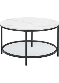 Songmics Ława w kolorze biało-czarnym - wys. 45,5 x Ø 80 cm ze sklepu Limango Polska w kategorii Stoliki kawowe - zdjęcie 188397052