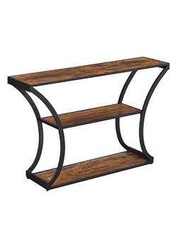 Songmics Konsola w kolorze brązowo-czarnym - 120 x 80 x 30 cm ze sklepu Limango Polska w kategorii Meble - zdjęcie 188397222