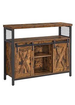 Songmics Komoda w kolorze brązowym - 100 x 80 x 33 cm ze sklepu Limango Polska w kategorii Meble - zdjęcie 188397292