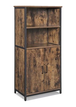 Songmics Regał stojący w kolorze czarno-brązowym - 60 x 125 x 35 cm ze sklepu Limango Polska w kategorii Regały i witryny - zdjęcie 188397310