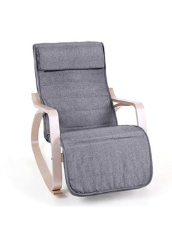 Songmics Fotel bujany w kolorze szarym - 55 x 91 x 80 cm ze sklepu Limango Polska w kategorii Meble - zdjęcie 188397371