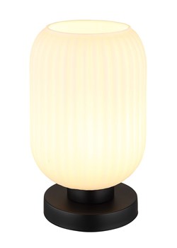 Globo lighting Lampa stołowa "Normy" w kolorze biało-czarnym - wys. 24 x Ø 14 cm ze sklepu Limango Polska w kategorii Oświetlenie - zdjęcie 188397440