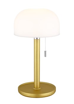 Globo lighting Lampa stołowa LED w kolorze złoto-białym - wys. 28 x Ø 11 cm ze sklepu Limango Polska w kategorii Oświetlenie - zdjęcie 188397634