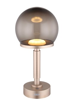 Globo lighting Lampa stołowa LED w kolorze kremowo-szarym - wys. 31,5 x Ø 15 cm ze sklepu Limango Polska w kategorii Oświetlenie - zdjęcie 188397653