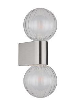 Globo lighting Lampa ścienna LED "Ander" w kolorze srebrnym - 10 x 26 cm ze sklepu Limango Polska w kategorii Oświetlenie - zdjęcie 188397941