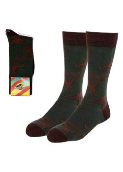 Lucky Socks Skarpety "Jurassic park" w kolorze zielono-brązowym ze sklepu Limango Polska w kategorii Skarpetki męskie - zdjęcie 188398671