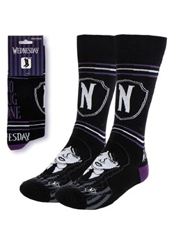 Lucky Socks Skarpety "Wednesday" w kolorze czarno-fioletowo-białym ze sklepu Limango Polska w kategorii Skarpetki męskie - zdjęcie 188398682