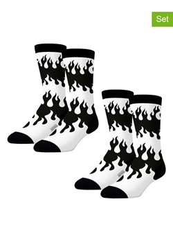Lucky Socks Skarpety (2 pary) w kolorze czarno-białym ze sklepu Limango Polska w kategorii Skarpetki męskie - zdjęcie 188398730