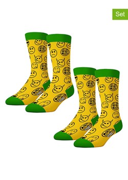 Lucky Socks Skarpety (2 pary) w kolorze żółto-zielonym ze sklepu Limango Polska w kategorii Skarpetki męskie - zdjęcie 188398742