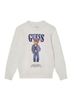 Guess Sweter N6RR01 Z2ZK2 Écru Regular Fit ze sklepu MODIVO w kategorii Swetry chłopięce - zdjęcie 188401504