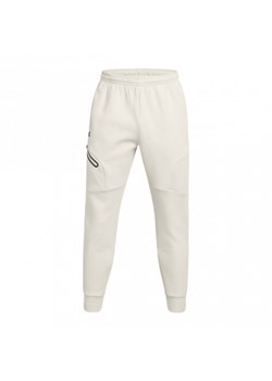 Męskie spodnie treningowe Under Armour UA Unstoppable Flc Jgr Eu - beżowe ze sklepu Sportstylestory.com w kategorii Spodnie męskie - zdjęcie 188401814