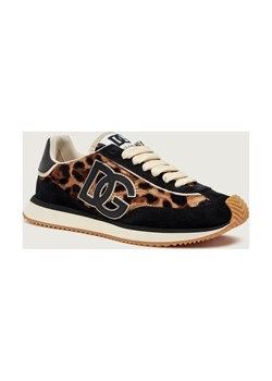 Dolce & Gabbana Skórzane sneakersy DG Cushion | zamsz ze sklepu Gomez Fashion Store w kategorii Buty sportowe damskie - zdjęcie 188401900