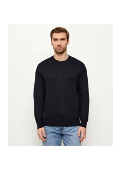 Armani Exchange Sweter | Regular Fit | z dodatkiem jedwabiu ze sklepu Gomez Fashion Store w kategorii Swetry męskie - zdjęcie 188401991