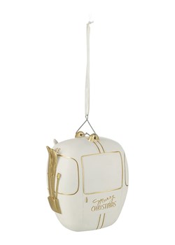 J Line Zawieszka dekoracyjna w kolorze złoto-białym - dł. 23 cm ze sklepu Limango Polska w kategorii Dekoracje bożonarodzeniowe - zdjęcie 188403043