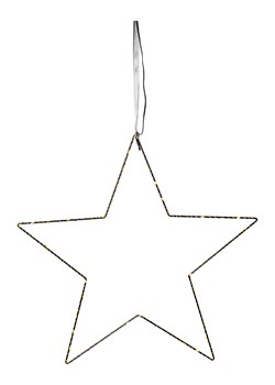 STAR Trading Dekoracyjna zawieszka LED "Mira" w kolorze czarnym - 45 x 45 cm ze sklepu Limango Polska w kategorii Dekoracje - zdjęcie 188403054