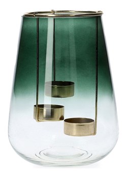 Homla Świecznik "Galia" w kolorze zielonym - wys. 20 x Ø 15 cm ze sklepu Limango Polska w kategorii Świeczniki - zdjęcie 188403074