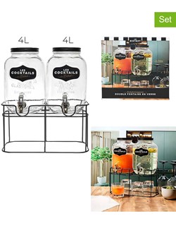 Rétro Chic 3-częściowy zestaw w kolorze czarnym - 2x 4 l ze sklepu Limango Polska w kategorii Pojemniki kuchenne - zdjęcie 188403162