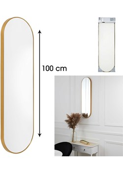 Rétro Chic Lustro ścienne w kolorze złotym - 30 x 100 cm ze sklepu Limango Polska w kategorii Lustra - zdjęcie 188403504