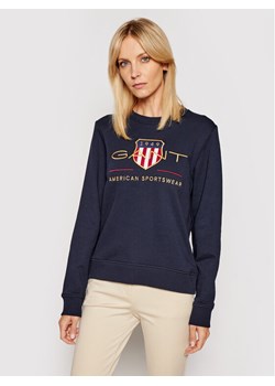 Gant Bluza Archive Shield 4204688 Granatowy Regular Fit ze sklepu MODIVO w kategorii Bluzy damskie - zdjęcie 188403642