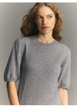 Reserved - Wełniany sweter - jasnoszary ze sklepu Reserved w kategorii Swetry damskie - zdjęcie 188404224