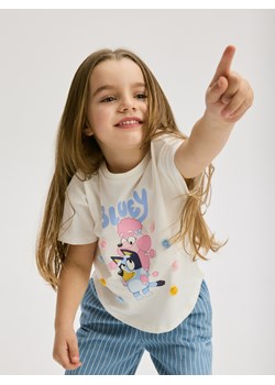 Reserved - T-shirt Bluey - złamana biel ze sklepu Reserved w kategorii Bluzki dziewczęce - zdjęcie 188404353