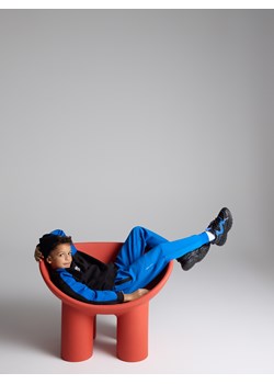 Reserved - Dzianinowe joggery - niebieski ze sklepu Reserved w kategorii Spodnie chłopięce - zdjęcie 188404361