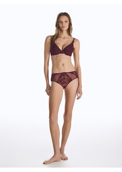 Reserved - Majtki figi z haftem - mahoniowy ze sklepu Reserved w kategorii Majtki damskie - zdjęcie 188404604