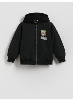 Reserved - Kurtka bomber Spongebob - czarny ze sklepu Reserved w kategorii Kurtki chłopięce - zdjęcie 188404652
