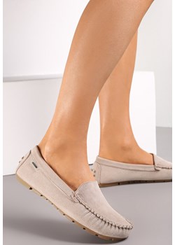 Beżowe Mokasyny Elvire ze sklepu born2be.pl w kategorii Mokasyny damskie - zdjęcie 188404742