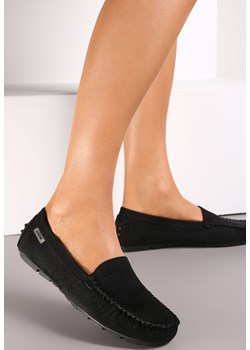 Czarne Mokasyny Thalothee ze sklepu born2be.pl w kategorii Mokasyny damskie - zdjęcie 188404744