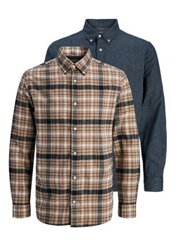 Jack & Jones Komplet koszul Blubarkley 12294328 Beżowy Regular Fit ze sklepu MODIVO w kategorii Koszule męskie - zdjęcie 188405013