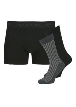 Jack & Jones Komplet bokserki i skarpety Trent Giftbox 12285126 Czarny ze sklepu MODIVO w kategorii Majtki męskie - zdjęcie 188405062
