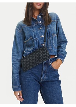 Calvin Klein Jeans Torebka Logo Jacquard Sophie Top Zip LV04K3183G Czarny ze sklepu MODIVO w kategorii Kopertówki - zdjęcie 188405064