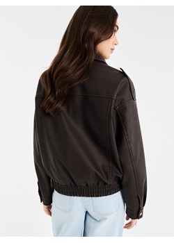 Mohito - Kurtka typu biker - ciemnobrązowy ze sklepu Mohito w kategorii Kurtki damskie - zdjęcie 188405473