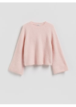 Reserved - Sweter z wełną i moherem - pastelowy róż ze sklepu Reserved w kategorii Swetry damskie - zdjęcie 188405820