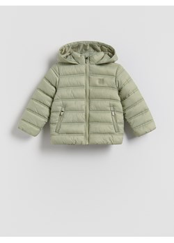 Reserved - Pikowana kurtka z kapturem - jasnozielony ze sklepu Reserved w kategorii Kurtki chłopięce - zdjęcie 188405964